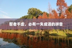 智者千虑，必有一失成语的拼音