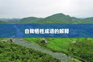 自我牺牲成语的解释