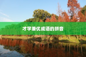 才学兼优成语的拼音