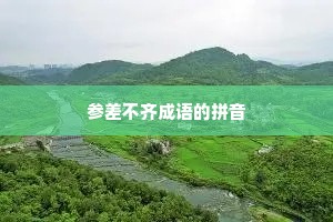 参差不齐成语的拼音