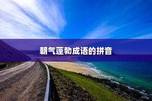 朝气蓬勃成语的拼音