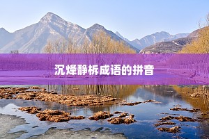 沉烽静柝成语的拼音