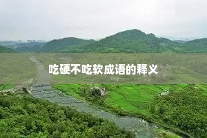 吃硬不吃软成语的释义