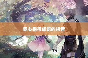 赤心相待成语的拼音