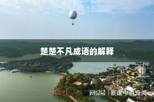 楚楚不凡成语的解释