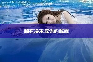 触石决木成语的解释