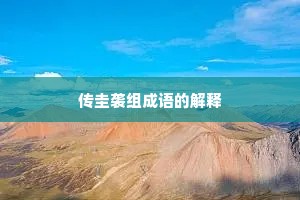 传圭袭组成语的解释
