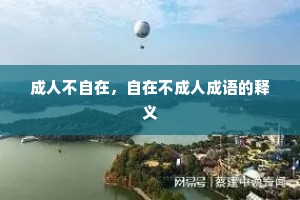 成人不自在，自在不成人成语的释义