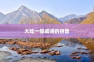 大吃一惊成语的拼音