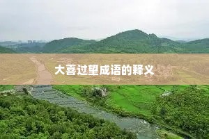 大喜过望成语的释义