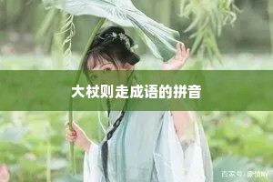 大杖则走成语的拼音