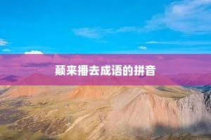 颠来播去成语的拼音