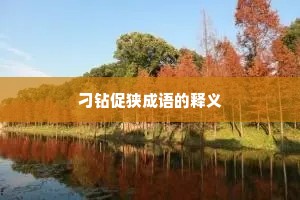 刁钻促狭成语的释义