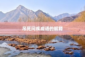 吊死问疾成语的解释