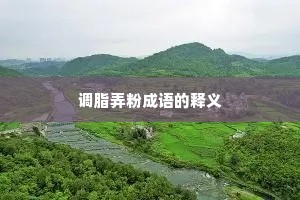 调脂弄粉成语的释义