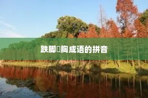 跌脚搥胸成语的拼音