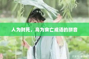 人为财死，鸟为食亡成语的拼音