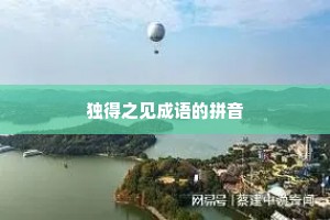 独得之见成语的拼音
