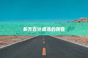 多方百计成语的拼音