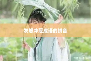 发怒冲冠成语的拼音