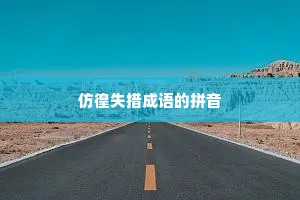 仿徨失措成语的拼音