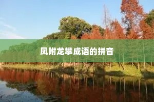 凤附龙攀成语的拼音