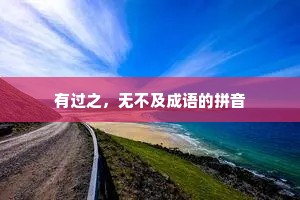有过之，无不及成语的拼音