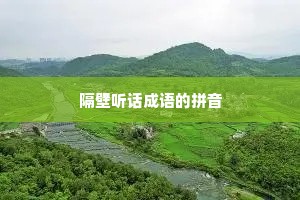 隔壁听话成语的拼音